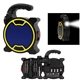 aerial view a black with royal blue scout tool set with led flashlight, image 1 of 3