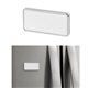 aerial view a silver with white two piece magnetic photo holder, image 1 of 3