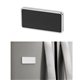 aerial view a silver with black two piece magnetic photo holder, image 1 of 3