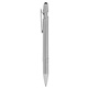 aerial view a metallic silver alexandra incline stylus pen, image 1 of 3