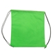 aerial view a lime 80 gsm non woven drawstring bag 14.5w x 16h, image 1 of 2