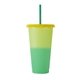aerial view a yellow to emerald green chameleon 4 pc set, image 1 of 2