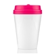 aerial view a pink 10 oz im not a paper cup tumbler, image 1 of 3