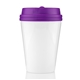 aerial view a purple 10 oz im not a paper cup tumbler, image 1 of 4