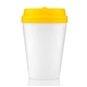 aerial view a yellow 10 oz im not a paper cup tumbler, image 1 of 3