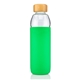 a green 18 oz lucerne bottle