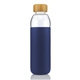 a navy 18 oz lucerne bottle