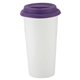 a white w/purple lid 16 oz i am not a big plastic cup tumbler