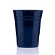 a navy 32 oz custom reusable plastic party cup