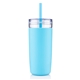 aerial view a light blue 32 oz bermuda tumbler, image 1 of 5