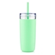 aerial view a light green 32 oz bermuda tumbler, image 1 of 3