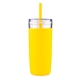 aerial view a yellow 32 oz bermuda tumbler, image 1 of 4