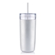 aerial view a silver 32 oz bermuda tumbler, image 1 of 2