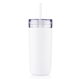 aerial view a white 32 oz bermuda tumbler, image 1 of 2