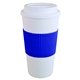 a blue brazilian with hot chocolate
