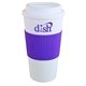 a purple brazilian with hot chocolate