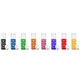 a group of 20 oz silicone round cutouts glass bottle