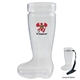 a group of 1 liter break resistant pvc german beer boot
