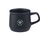 aerial view a navy angus 12 oz ceramic mug, image 1 of 4