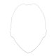 a white junior police badge stickers - white gloss paper 2 3/8 x 3 1/16 roll of 1000