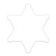 a white badge sticker on roll sheriff 2 9/16 x 3 1/16 white matte paper roll of 1000