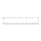 a white plastic ruler 1 3/16 x 6 3/16 .020 thickness