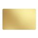 a matte gold lapel sticker on roll rectangle 3 1/2 x 2 3/16 foil papers roll of 1000