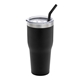 aerial view a black tumbler & black straw basecamp k2 tumbler - 30 oz + straw, image 1 of 4
