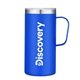 a blue 20 oz double wall vacuum camp mug