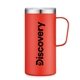 a red 20 oz double wall vacuum camp mug