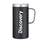 a black 20 oz double wall vacuum camp mug