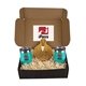 aerial view a group of wine and cheese gift set, image 10 of 11
