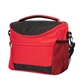 aerial view a red with black fresh fare lunch cooler, image 1 of 3