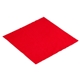 aerial view a red premium 6 x 6 microfiber cloth - 1- color, image 1 of 2