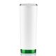aerial view a white/green 24 oz slim jim 2 tumbler, image 1 of 3