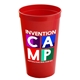 aerial view a red cups - on - the - go 22 oz stadium cup with digital imprint, image 1 of 2
