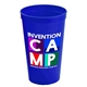 aerial view a royal blue cups - on - the - go 22 oz stadium cup with digital imprint, image 1 of 2