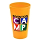 aerial view a athletic gold cups - on - the - go 22 oz stadium cup with digital imprint, image 1 of 2