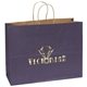 aerial view a purple matte judy tote bag w / foil print, image 1 of 2