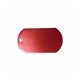 aerial view a red dog tag , 4-1/2 ball chain, fcd, image 1 of 2