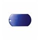 aerial view a royal blue dog tag , 4-1/2 ball chain, fcd, image 1 of 2