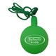 a lime green round shaped bubbles with breakaway neck cord