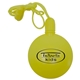 a yellow round shaped bubbles with breakaway neck cord
