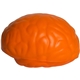 aerial view a orange brain shaped squeezie stress balls, image 1 of 3