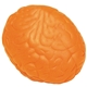 aerial view a orange brain squeezies - stress reliever, image 1 of 5