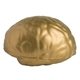 aerial view a gold brain shaped squeezie stress balls, image 1 of 4