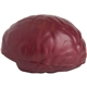 aerial view a burgundy brain shaped squeezie stress balls, image 1 of 2