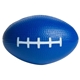 aerial view a blue football shaped squeezies stress reliever, image 1 of 2