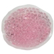 aerial view a pink gel beads hot / cold pack small oval, image 1 of 2