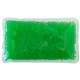 a green gel beads hot / cold pack rectangle